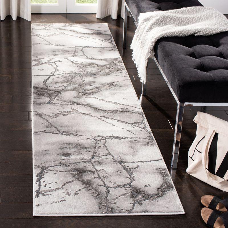 Craft CFT877 Loomed Indoor Runner Rug - Grey/Silver - 2'3"x22' - Safavieh