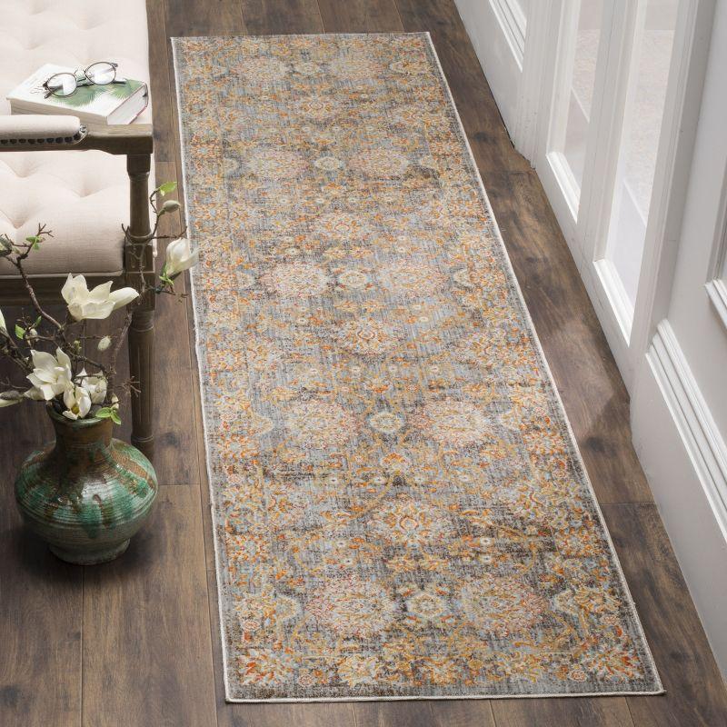 Vintage Persian VTP469 Power Loomed Indoor Runner Rug - Light Brown/Multi - 2'2"x12' - Safavieh