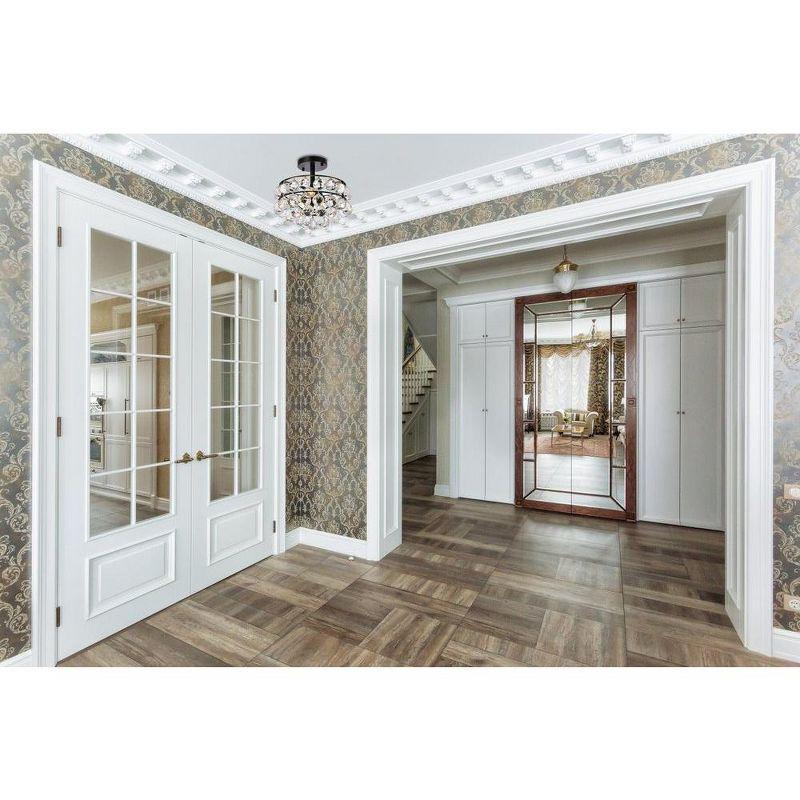 Elegant Lighting Savannah 12 inch flush mount in black