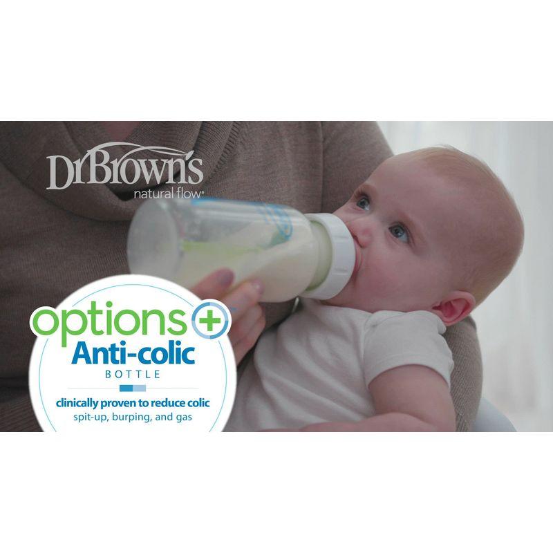 Dr. Brown's Natural Flow Reusable Vent System Baby Bottle Bristle Cleaning Brushes - 4ct