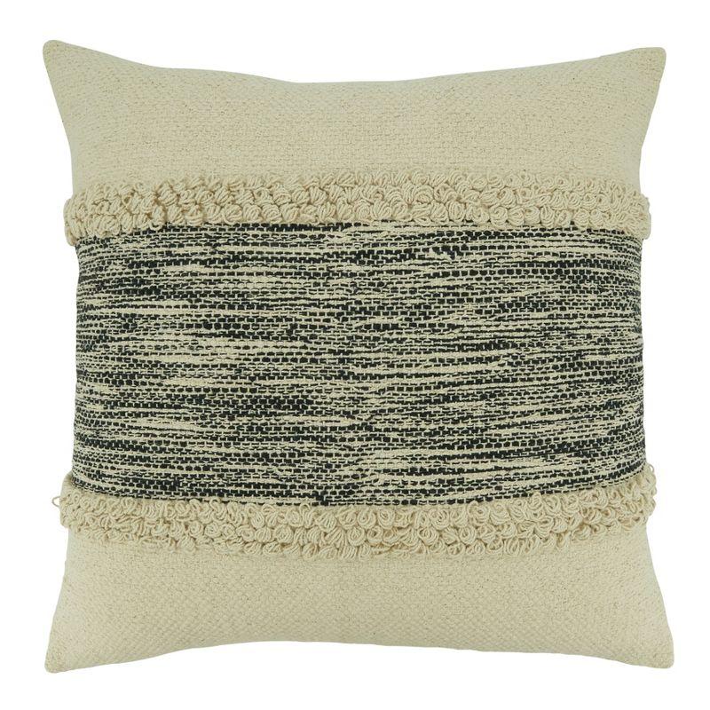 Striped Cotton Throw Pillow