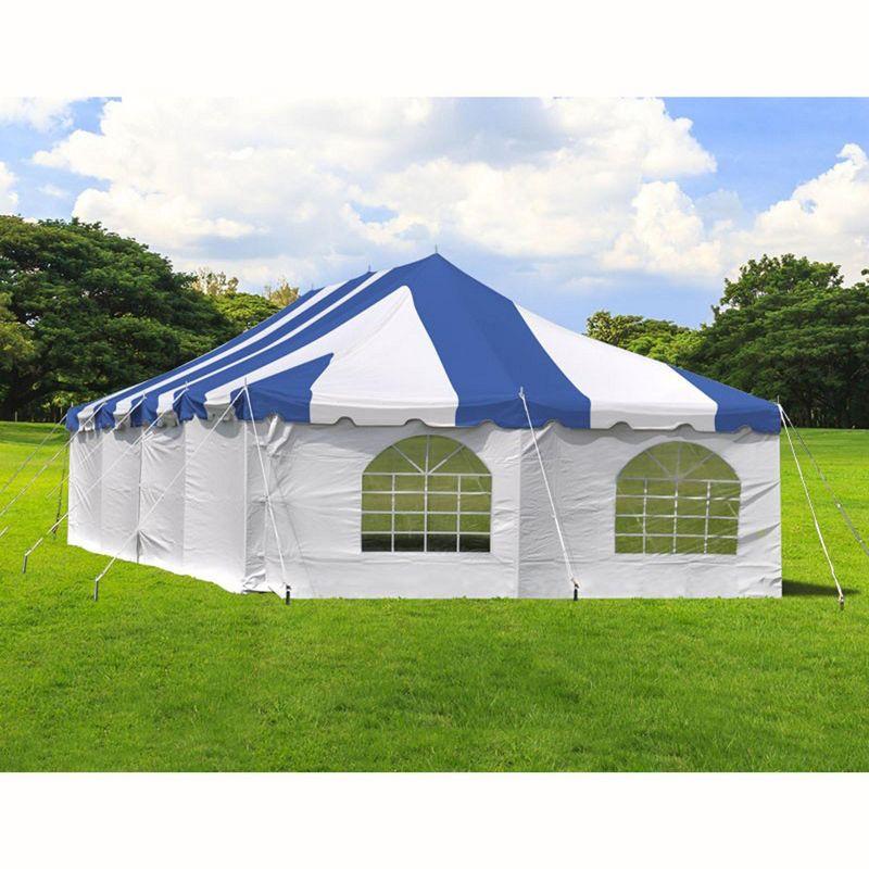 Party Tents Direct 20' x 20' Weekender Pole Party Tent with Sidewalls, Red