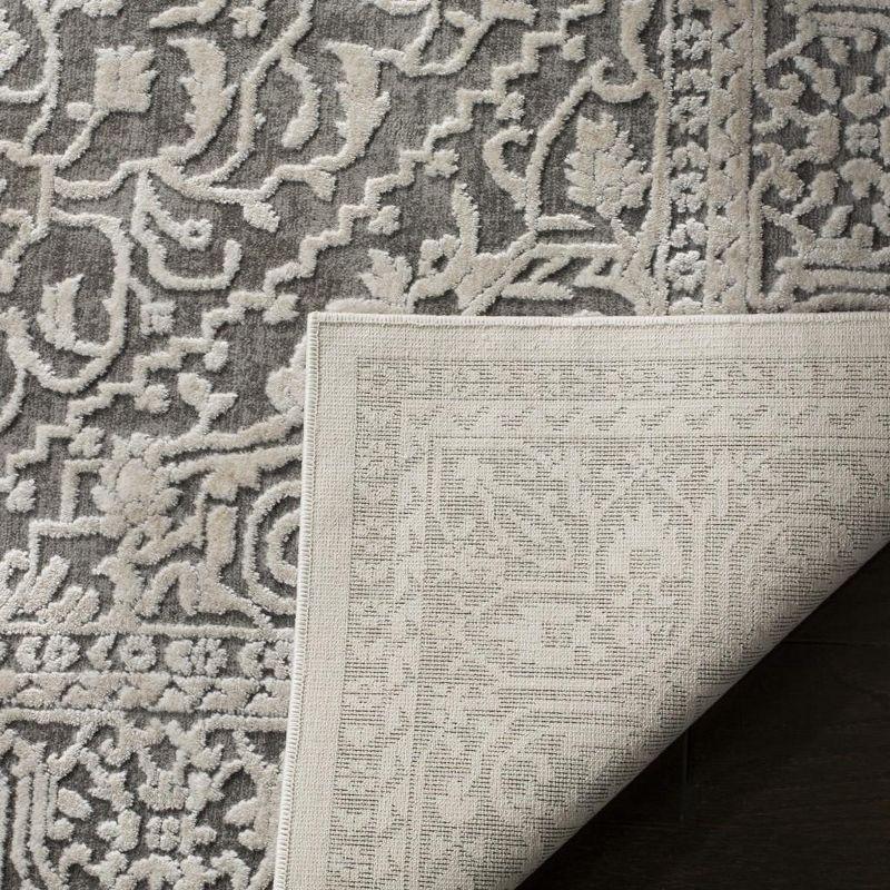 Reflection RFT670 Power Loomed Accent Rug - Dark Grey/Cream - 2'3"x4' - Safavieh.