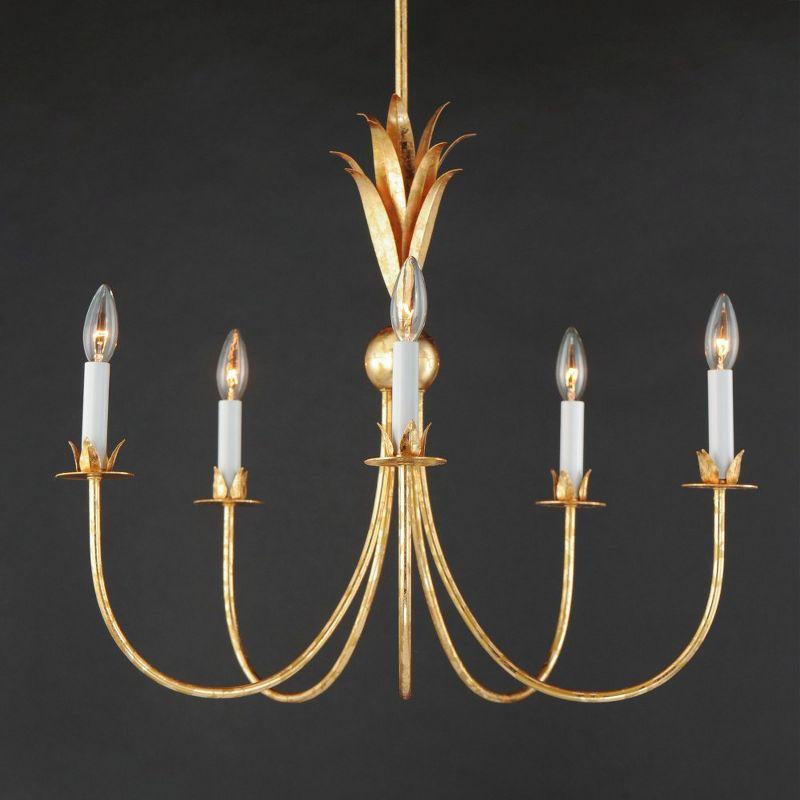 Maxim Lighting Paloma 5 - Light Chandelier in  Gold Leaf