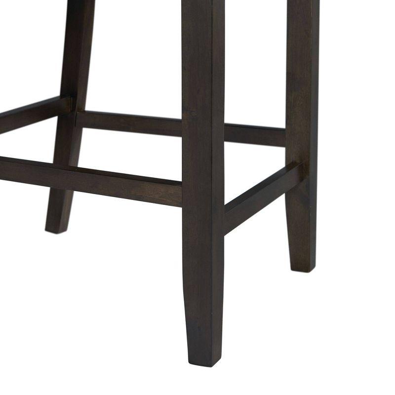 Set of 2 Taylor Counter Height Barstools Walnut - Picket House Furnishings: Upholstered, Armless