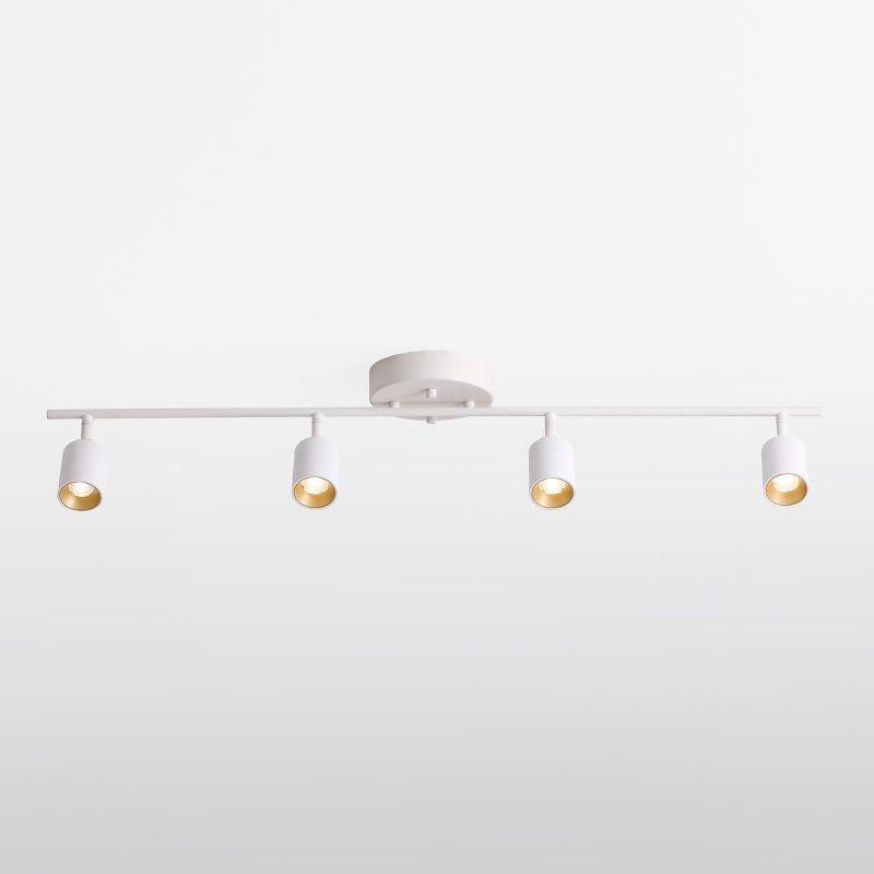 Vidalite Shura 4-Light Integrated LED Track Light w/ Rotatable Heads, 3 ft. Track Lighting Kit, 3000k, 2240 Lumen