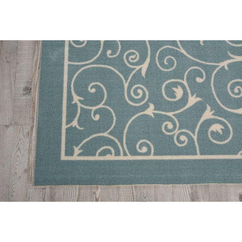 Nourison Home & Garden Loomed Scroll Indoor/outdoor Area Rug