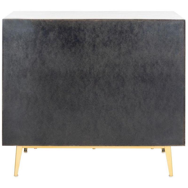 Katia 3 Drawer Chest - CHS6413 - White Wash/Gold - Safavieh