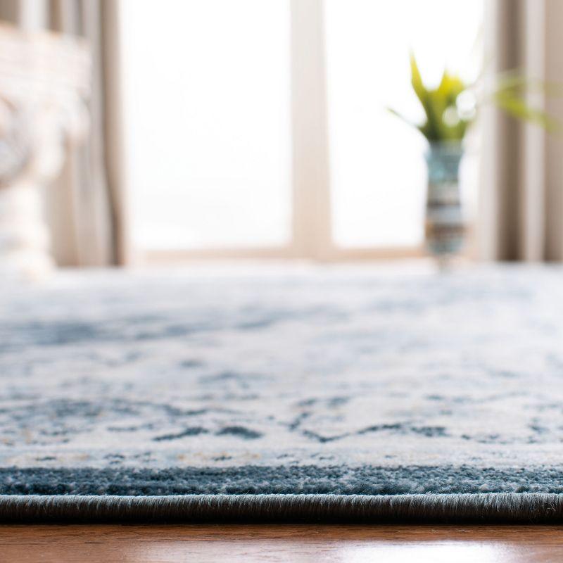 Isabella ISA936 Power Loomed Area Rug - Navy/Creme - 4'x6' - Safavieh