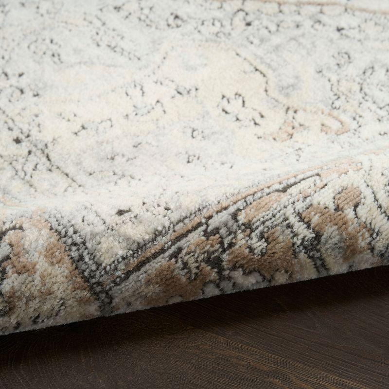 Nourison Concerto 2'2" x 10' Ivory Grey Taupe Vintage Indoor Rug