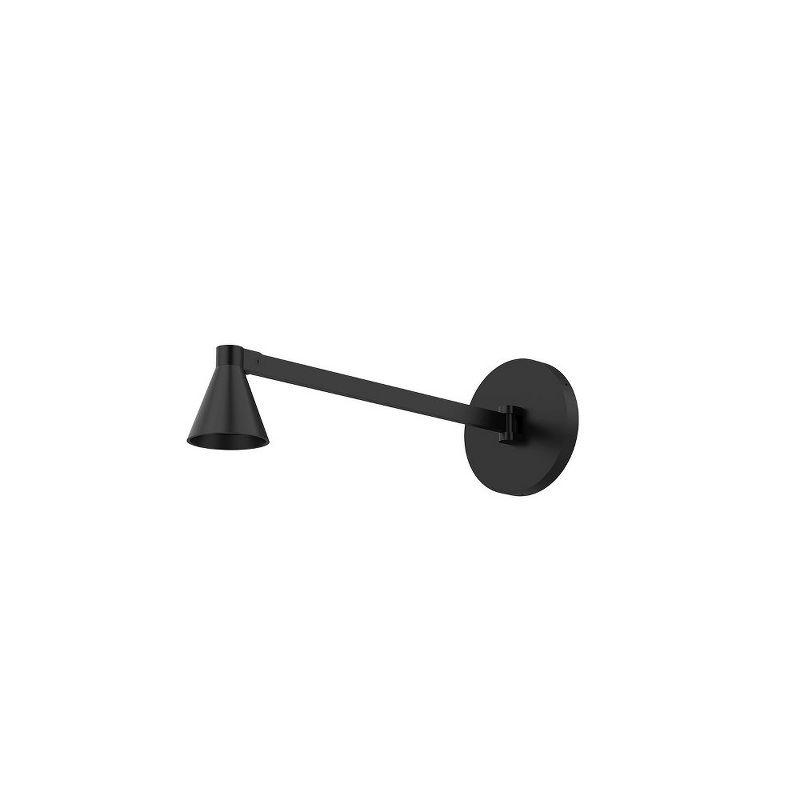 Dune Series Black Aluminum Dimmable LED Wall Sconce