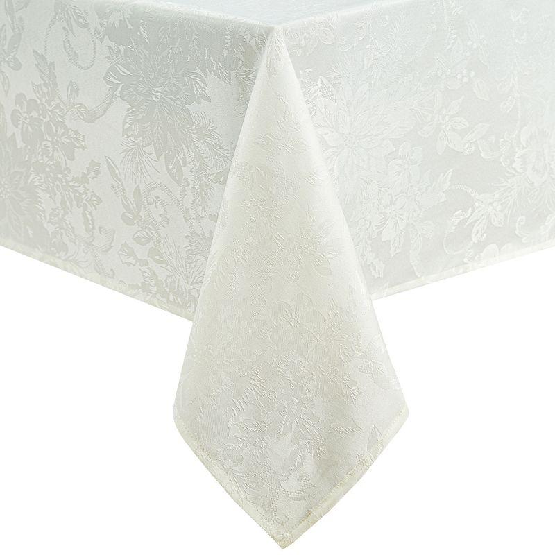 Astoria Grand Tilghman Poinsettia Floral Woven Tablecloth