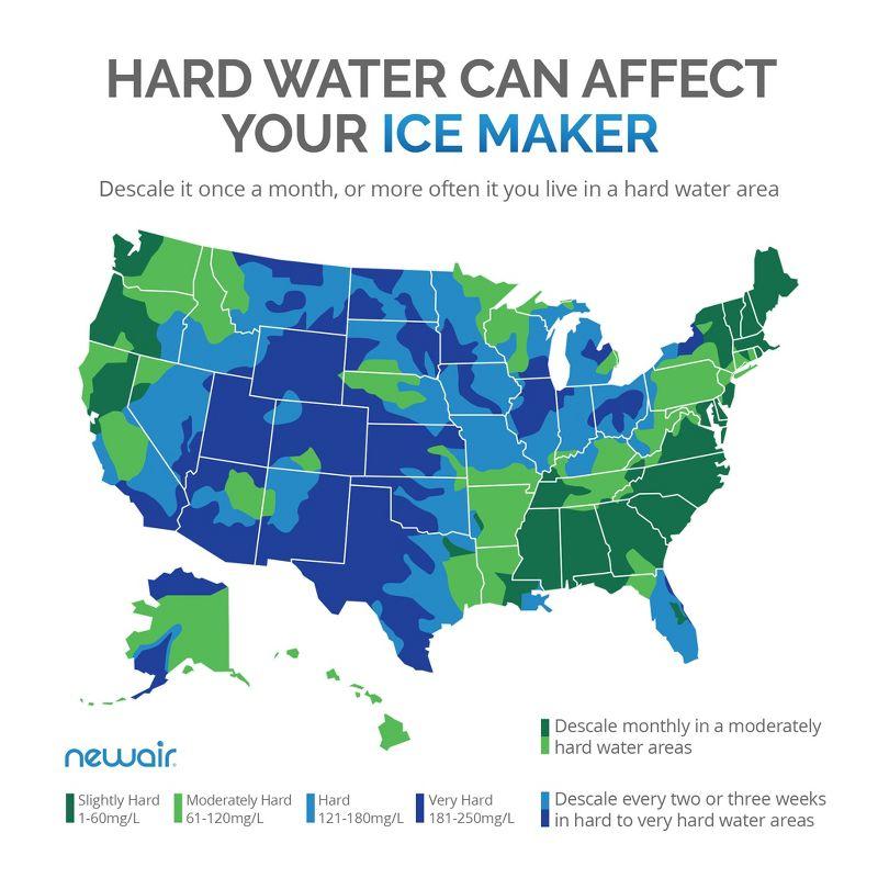 Newair Countertop Clear Ice Maker, 40 lbs. of Ice a Day with Easy to Clean BPA-Free Parts, Perfect for Cocktails, Scotch, Soda and More