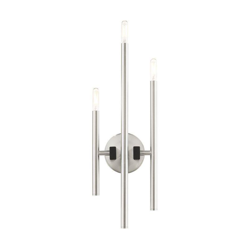 Livex Lighting Denmark 3 - Light Wall Light in  Brushed Nickel