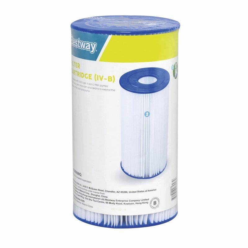 Bestway Bestway Flowclear Type IV & B Pool Filter Pump Replacement Cartridge (4 Pack) (Set of 4)