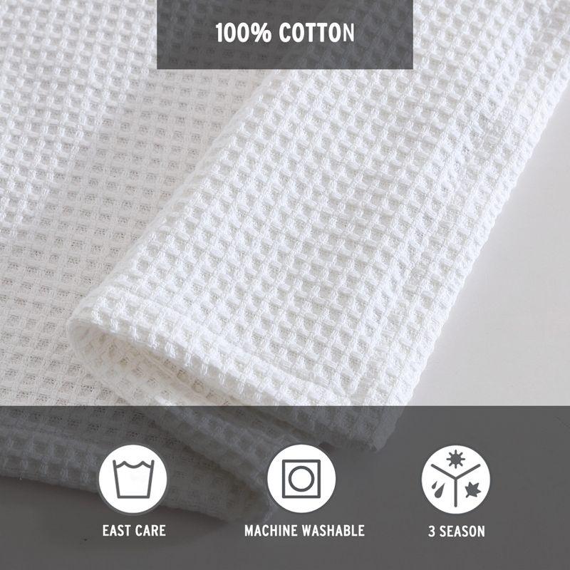 Eddie Bauer Solid Waffle White Twin Blanket