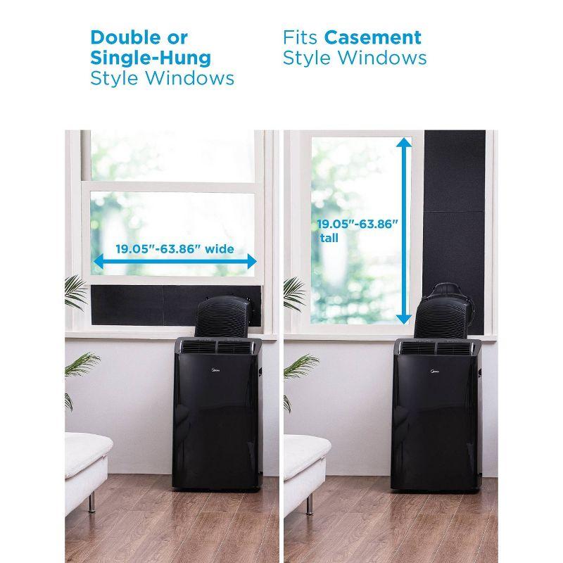 Midea DUO 10,000 BTU SACC Smart Inverter Portable Air Conditioner, Grey