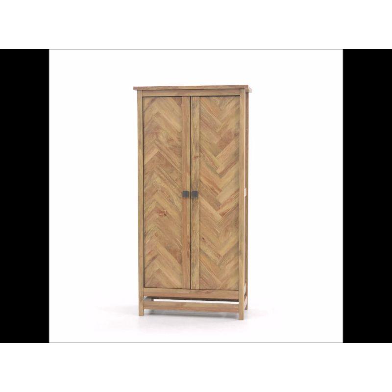 71" Cannery Bridge Cabinet Sindoori Mango - Sauder: Herringbone Pattern, Wood Composite