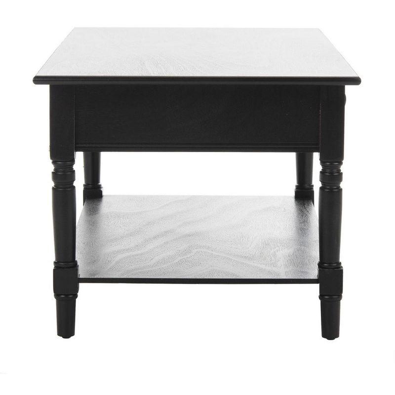 Boris Coffee Table - Distressed Black - Safavieh