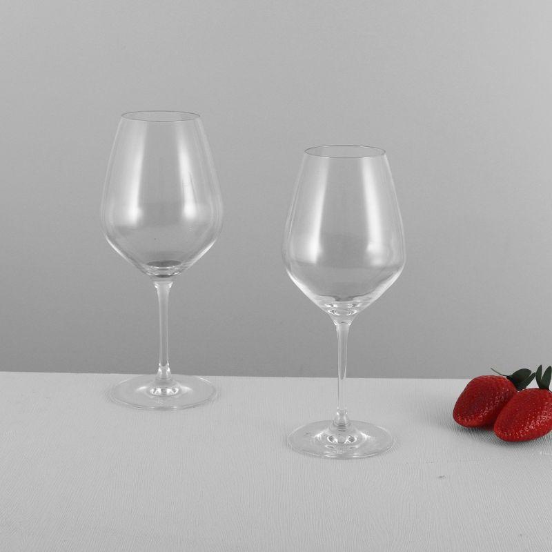 Table 12 Red Wine Glasses, Lead-Free Crystal, Break Resistant (Set of 6)