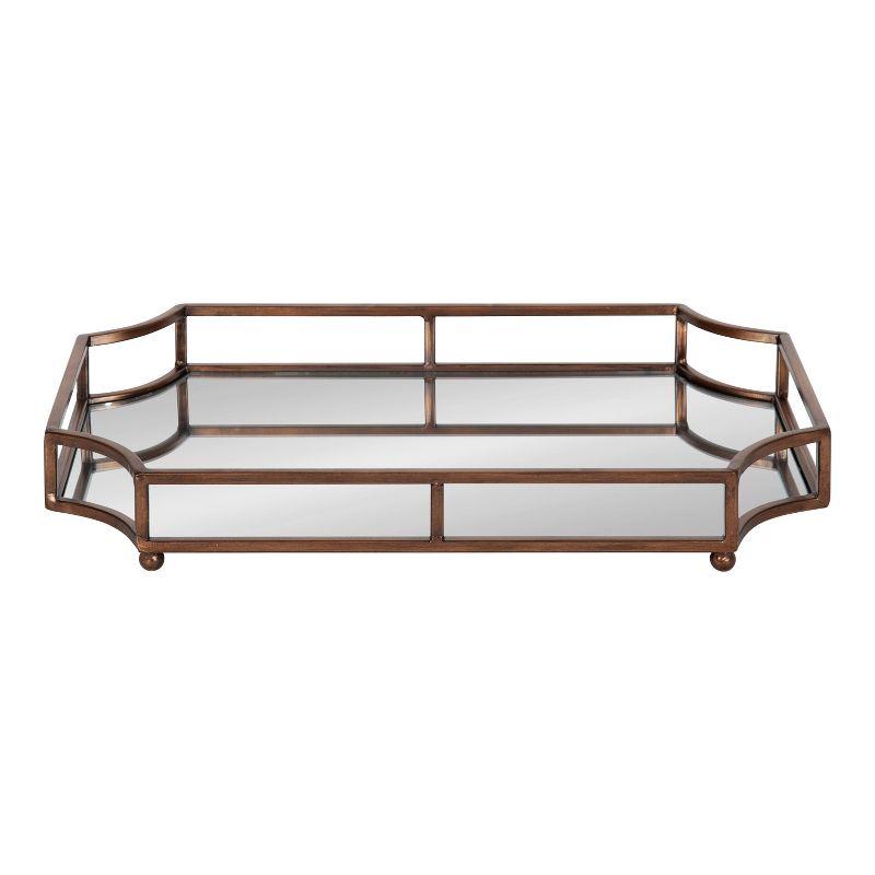 Kate and Laurel Ciel Tray, 19x13x3, Bronze