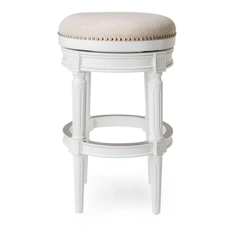 Maven Lane Maven Lane Pullman Backless Stool with Fabric Upholstery