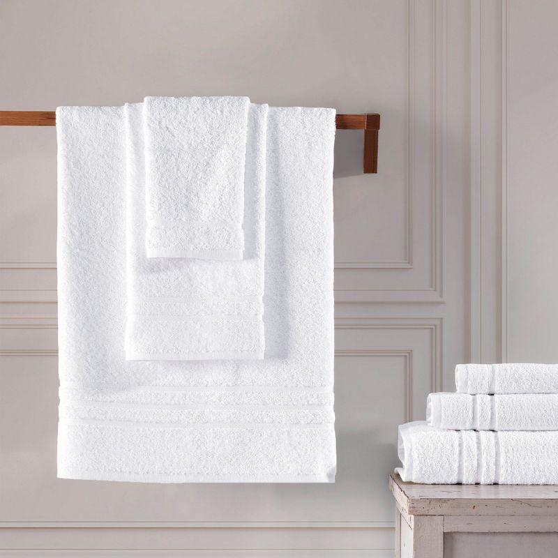 Hawmam Linen Coral 6 Piece Bath Towels Set for Bathroom Original Turkish Cotton Soft, Absorbent 2 Bath Towels, 2 Hand Towels, 2 Washcloths