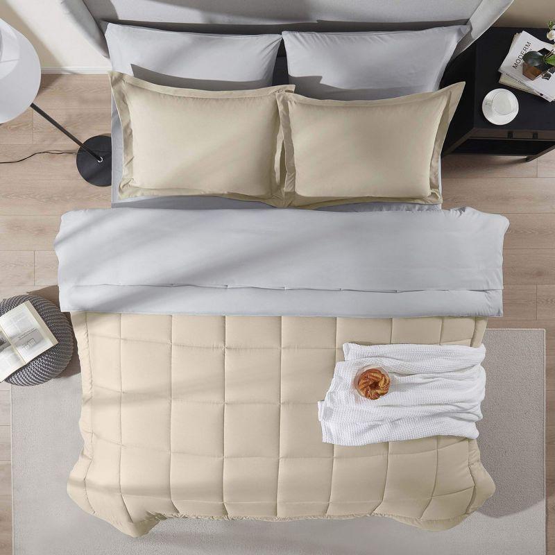 Bed-in-A-Bag Reversible Comforter Set with Bed Sheets
