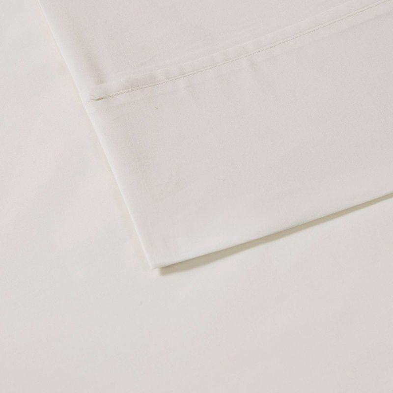 Madison Park Peached Percale 200 Thread Count Relaxed Cotton Percale Sheet Set