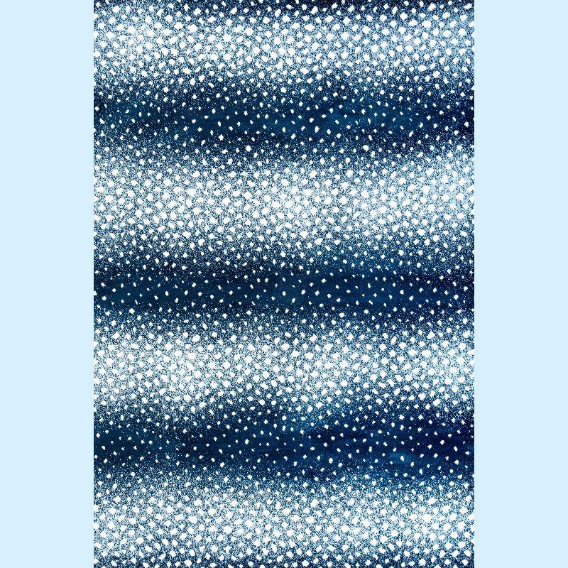 4'x 6' Antelope Modern Animal Area Rug, Navy/Cream - JONATHAN Y
