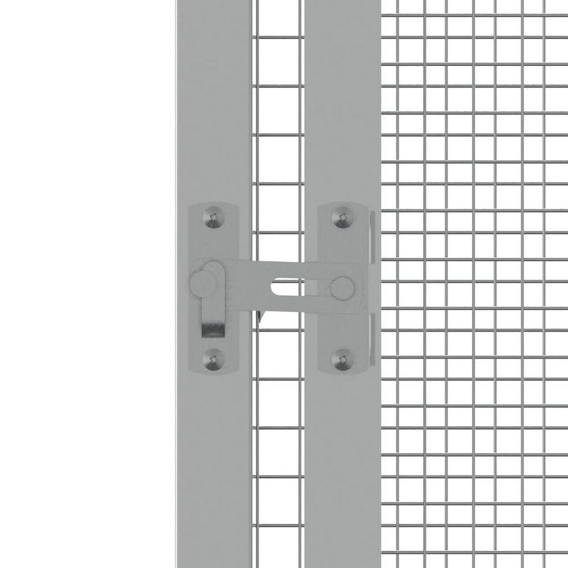 vidaXL Bird Cage Anthracite 119.1"x127.8"x83.3" Galvanized Steel