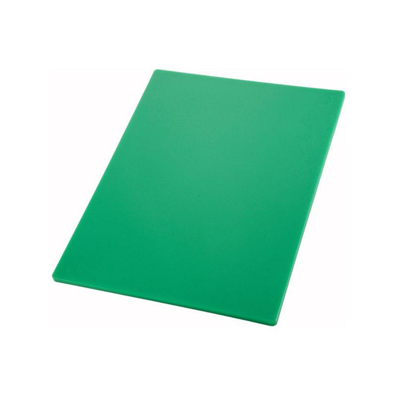 Winco HAACP Color-Coded Cutting Board, 1/2 Thick - 15" x 20", Green