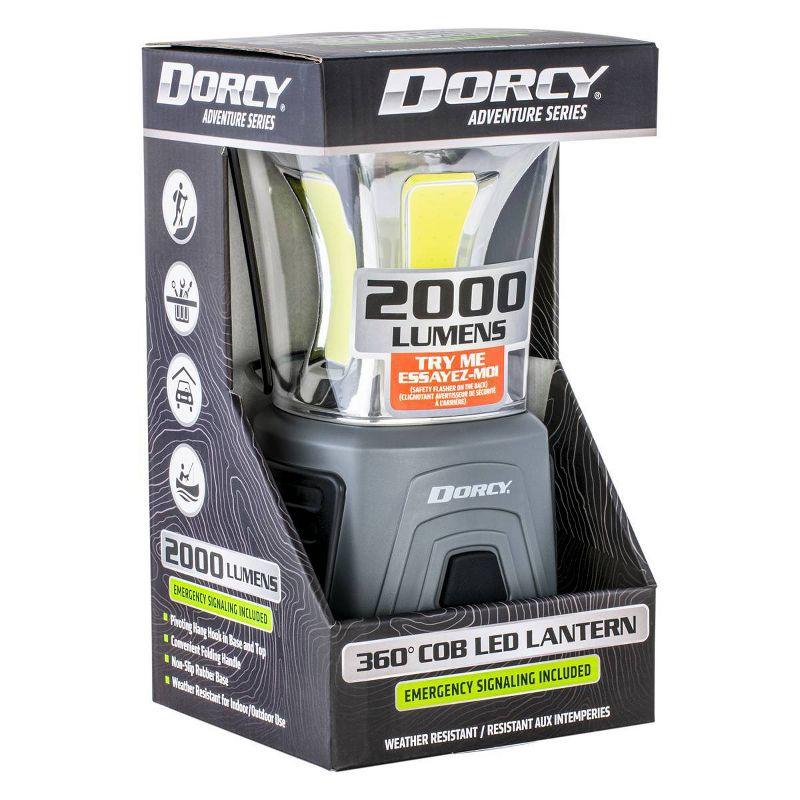 Dorcy 2000 Lumen Black and Gray LED Camping Lantern