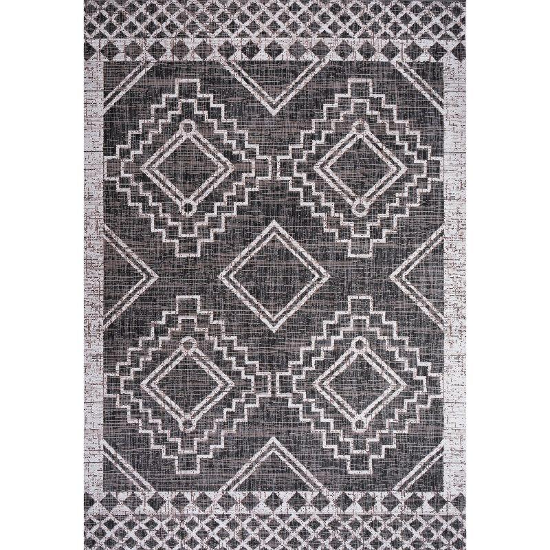 Marokko Diamond  Medallion Indoor/Outdoor Area Rug - JONATHAN Y