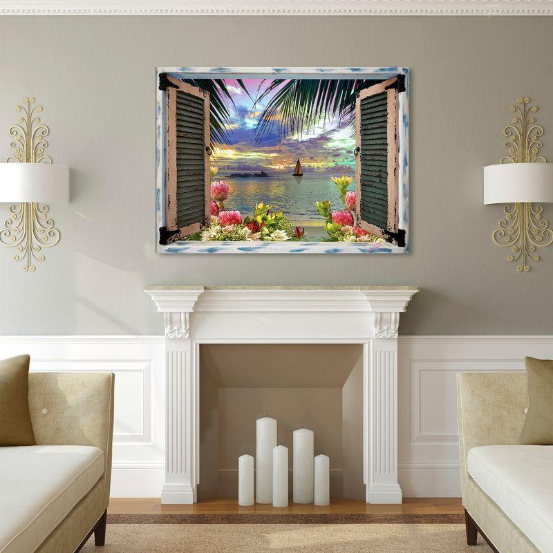 Bay Isle Home™ " Tropical Window To Paradise III " by Leo Kelly