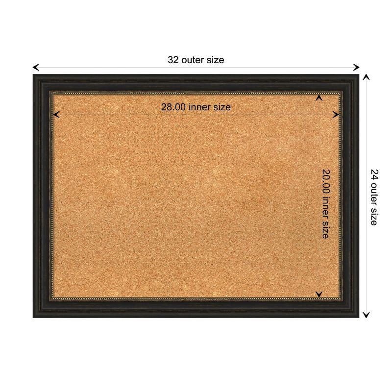 28x20 Bronze Framed Natural Corkboard