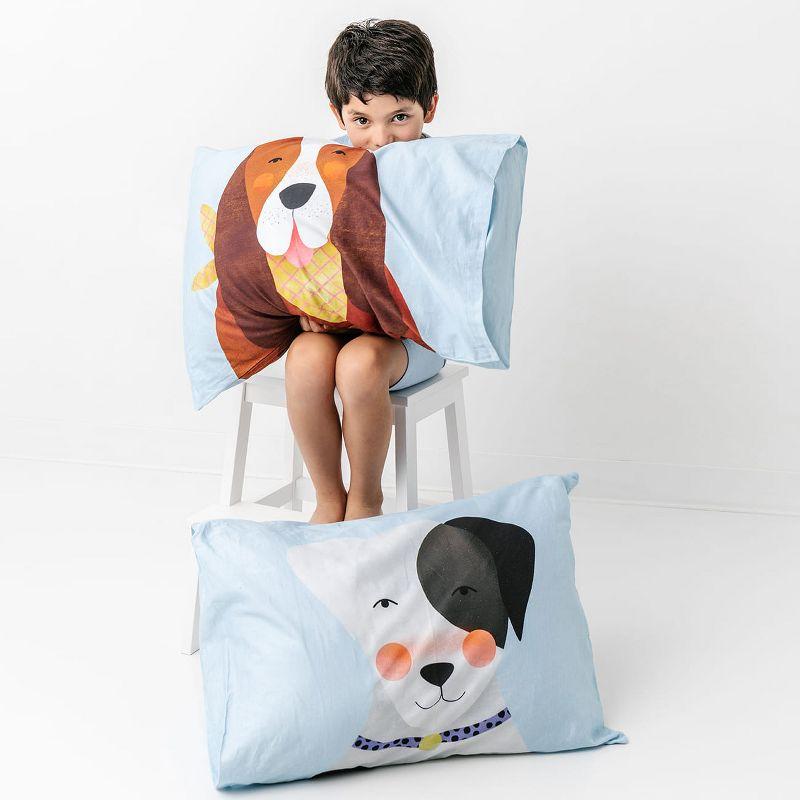 2 pack Dog Pillowcase Set - 100% Cotton (Set of 2)