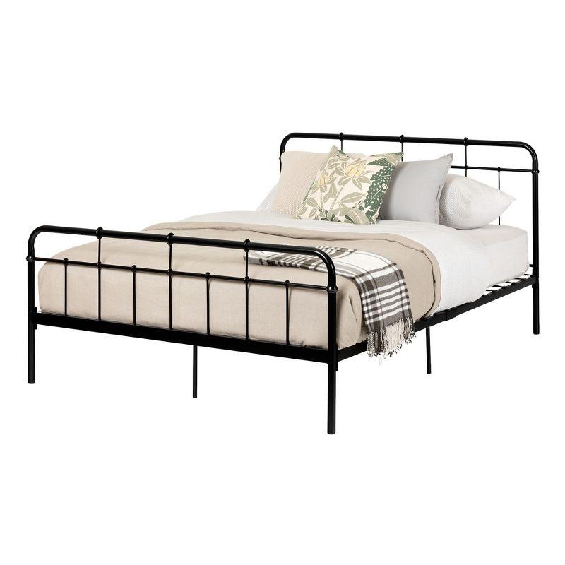 Versa Metal Platform Bed with Headboard - South Shore