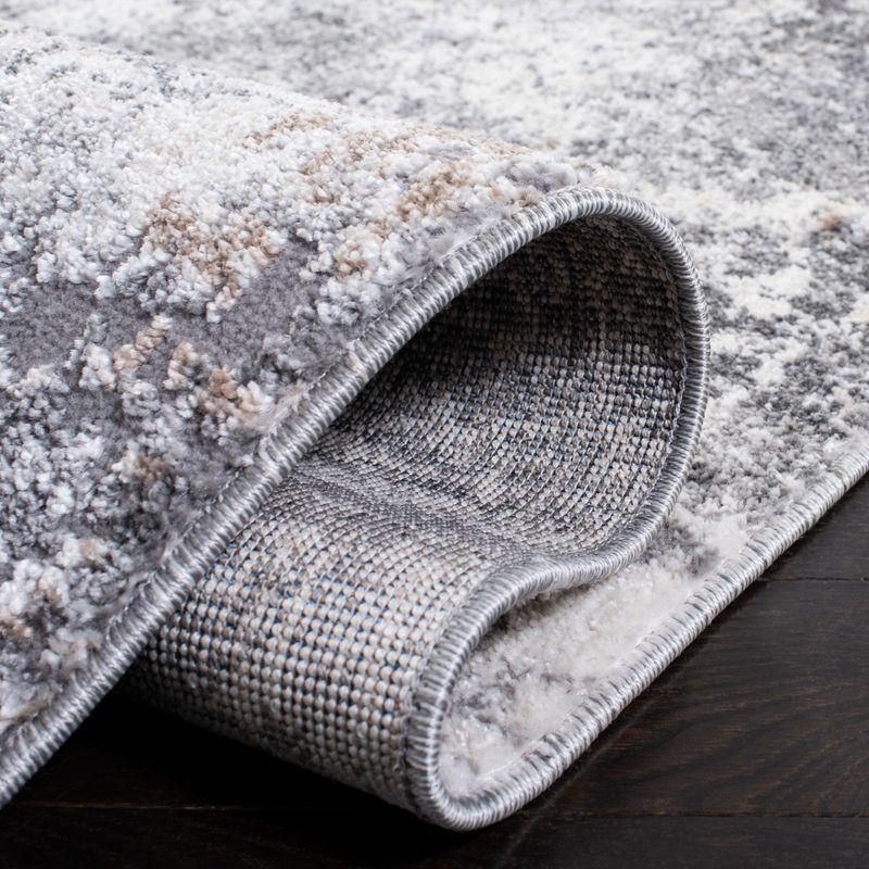 Aston ASN705 Power Loomed Indoor Area Rug - Ivory/Grey - 4'x6' - Safavieh