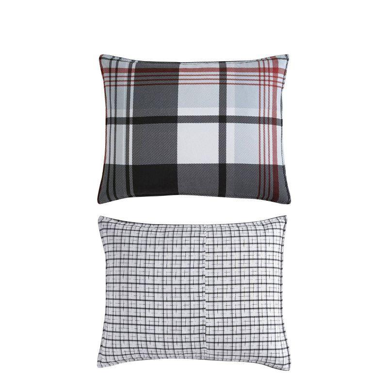 Eddie Bauer Normandy Plaid Duvet Set Black