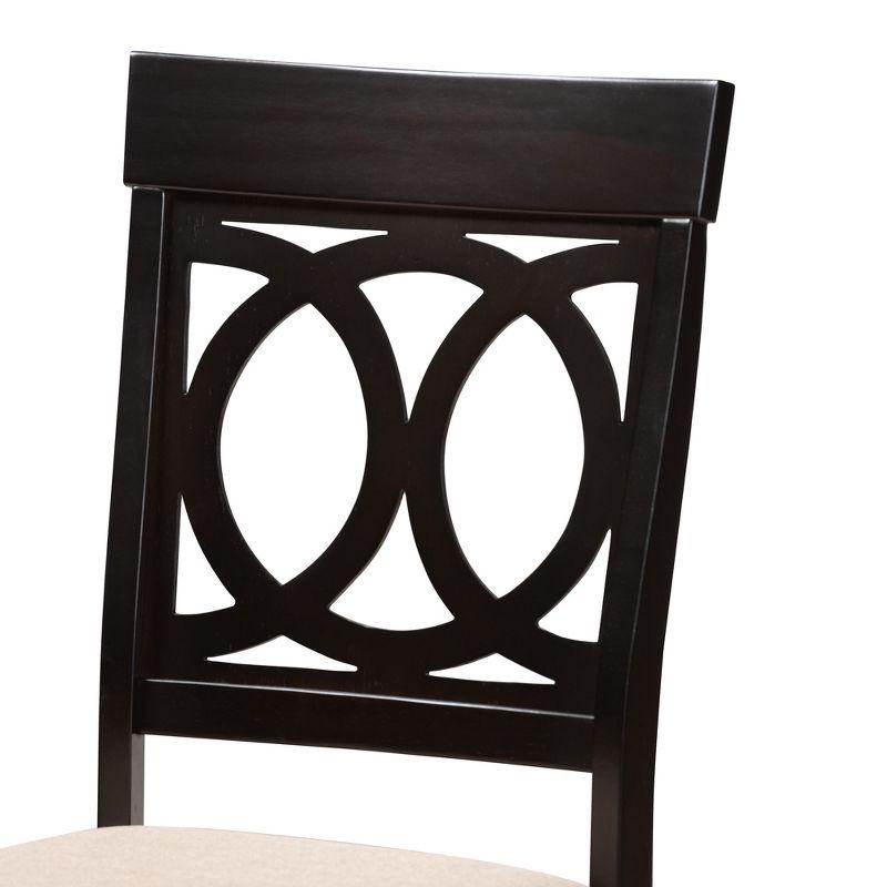 Baxton Studio Jessie Modern Fabric Wood Dining Set