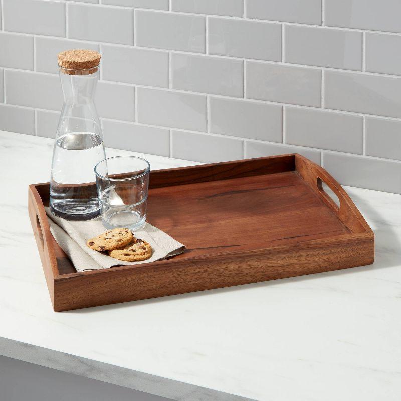 20" x 13" Wood Signature Serving Tray - Threshold™