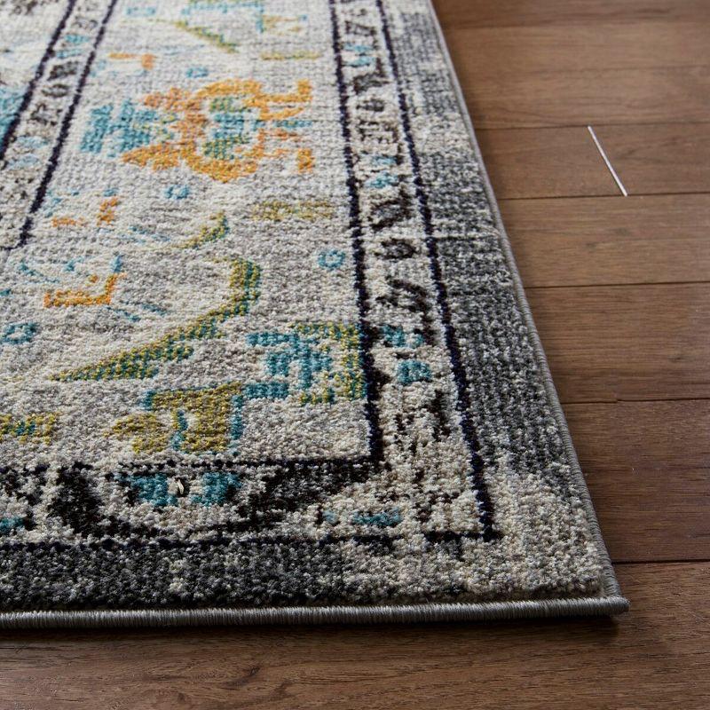 Monaco MNC243 Power Loomed Indoor Area Rug - Grey/Light Blue - 11'x15' - Safavieh.