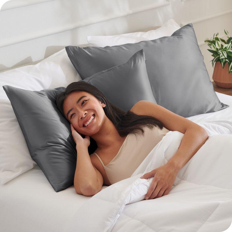 Bare Home Soft Poly Satin Pillowcase Set