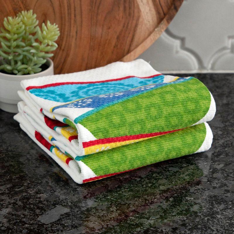 T-fal Dish Stack Print Dual Kitchen Dishcloth