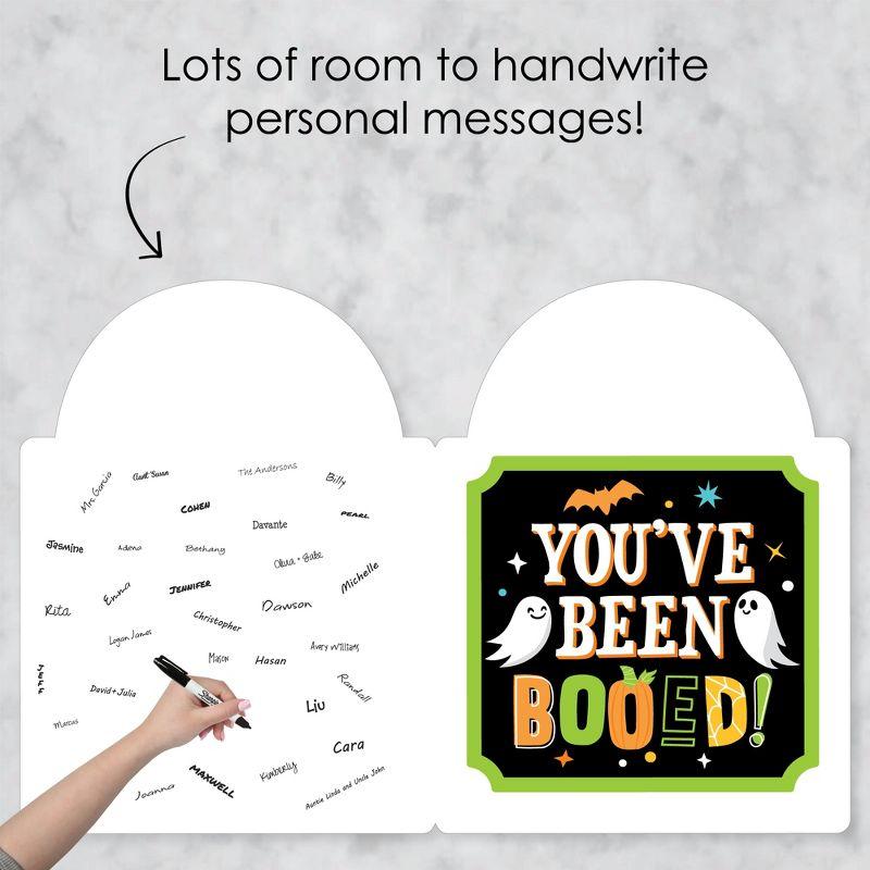 Big Dot of Happiness You've Been Booed - Ghost Halloween Giant Greeting Card - Big Shaped Jumborific Card - 16.5 x 22 inches