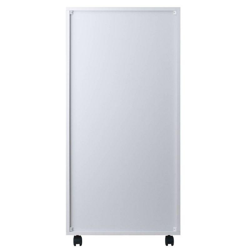 Halifax 5 Drawer Cabinet White - Winsome: Wood Composite Office Furniture, Printer Stand with Storage