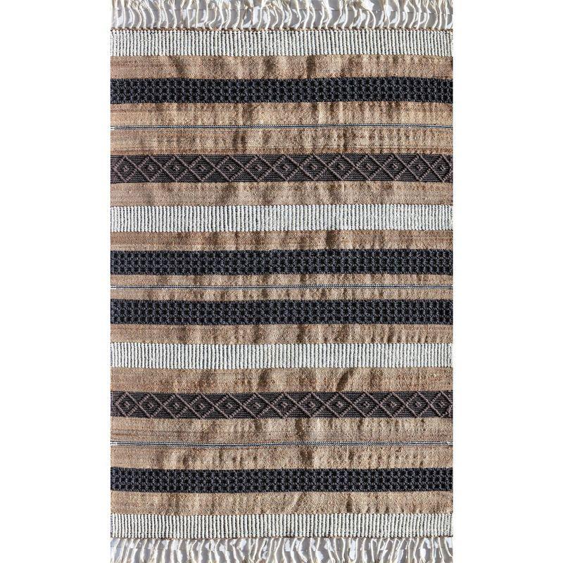 Rugs America Piper PI15A Farmhouse Textured/Stripe Area Rug