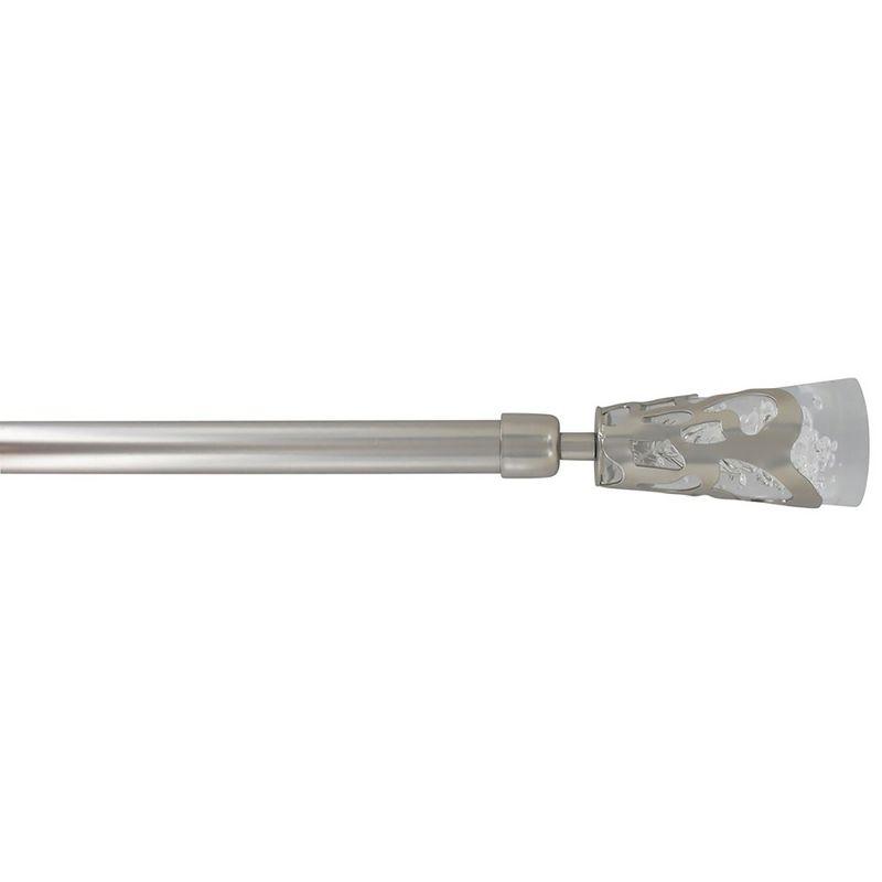 Evideco Luxury Steel Adjustable Single Curtain Rod