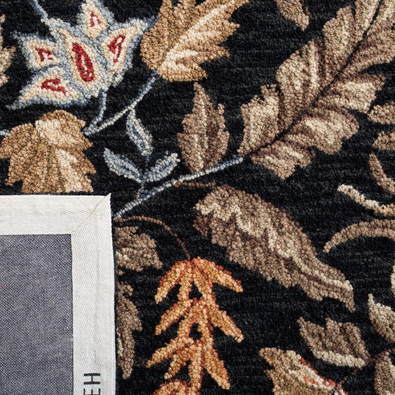 Chelsea HK141 Handmade Area Rug - 4'x4' - Black - Safavieh